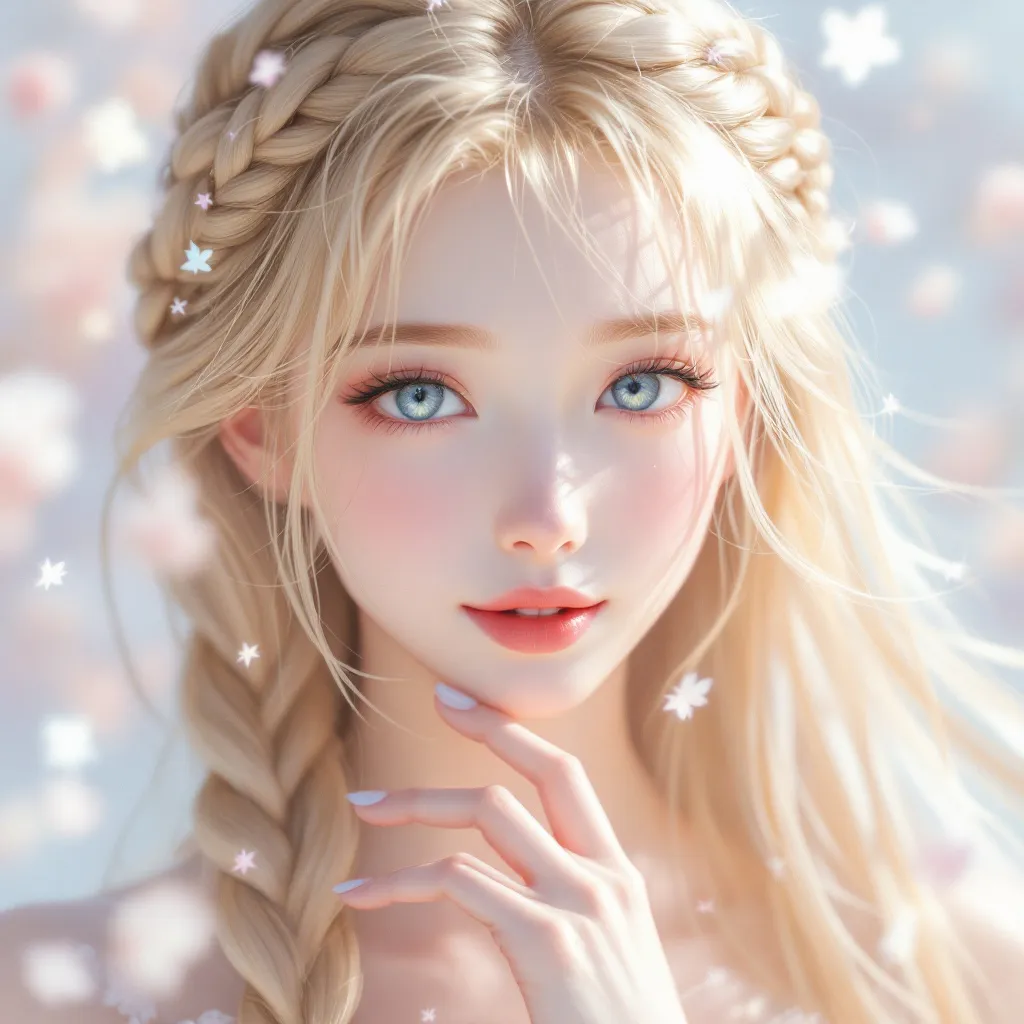 玩偶姐姐, anime girl, shoujo style, soft colors, romantic atmosphere, delicate features, anime character portrait, high quality, detailed, best quality, masterpiece, high resolution